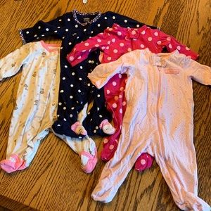 Four 0-3 Month Sleep and Plays.